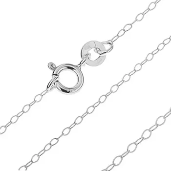 Řetízek Stříbrný řetízek 925 - jemná linie z oválných oček, 1,6 mm