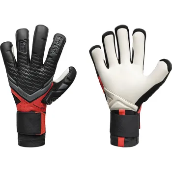 Brankářské rukavice KIPSTA Fotbalové brankářské rukavice Viralto Shielder F900 9,5 ČERNÁ|ČERVENÁ