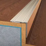 BOHEMIA PROFIL Schodový profil 70/1, champagne, hliníkový, 25 × 20 × 2700 mm, samolepicí 70104