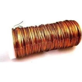 Drátek bižuterní Ø0,3 mm - měděná - návin 25 metrů (měděná )