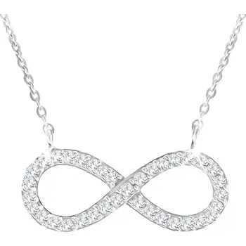 Náhrdelník Náhrdelník ze stříbra 925, přívěsek - symbol INFINITY z čirých zirkonů