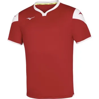 Dětské sportovní tričko Mizuno Game Shirt RunbirdJR - Red-White Velikost: 152