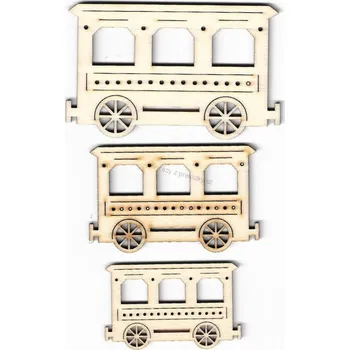 Překližka Výřez z překližky, L63/2, VAGÓN-malý, 6,3x4cm, 1ks