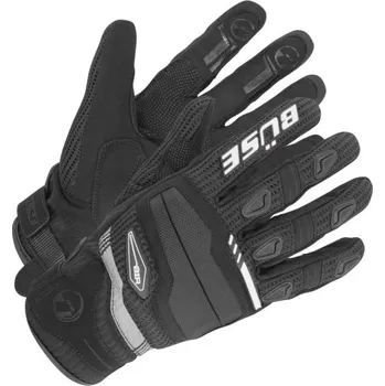 Moto rukavice BÜSE rukavice Fresh BLACK/WHITE - 8/M