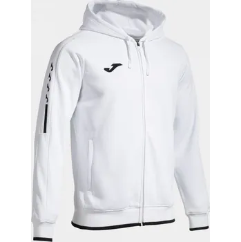 Pánská/Chlapecká sportovní mikina JOMA CHAQUETA CON CAPUCHA OLIMPIADA BLANCO Velikost: 4XL, Barva: WHITE