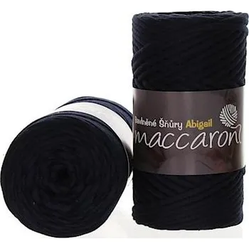 Příze Maccaroni Bavlněné šňůry 3 mm černá 106