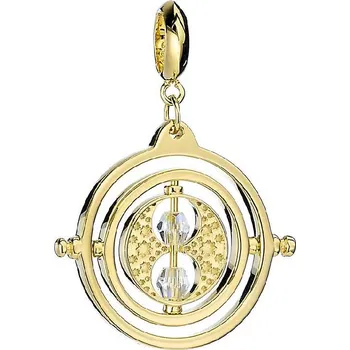 Přívěsek Harry Potter pozlacený přívěsek Obraceč času s křišťálovými prvky - 5055583428029