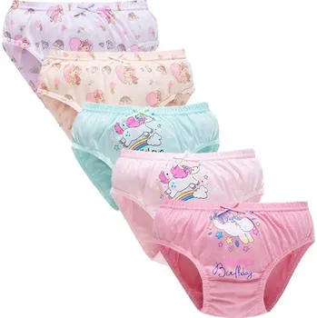 Unicorn (Jednorožci) SADA 5 KS bavlněných dívčích kalhotek (2-14 let) Barva: GS201-OPP Package, Velikost: 75 (8-9 let)