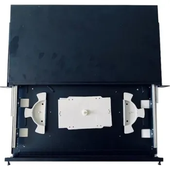 Rozvaděč OEM 19''Optická vana se spojkami 24xSC simplex černá, výsuvná na ložiskovém pojezdu 3391