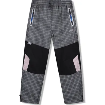 Pánské kalhoty Pánské plátěné kalhoty - KUGO FK7610, šedá / modré zipy Barva: Šedá, Velikost: XL