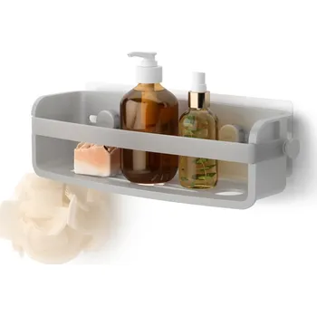 Koupelnový nábytek Nástěnná polička do koupelny Umbra Flex Adhesive - šedá