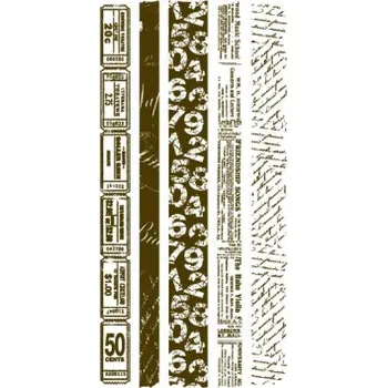 Dětské razítko Razítka gelová - Bordury s texty