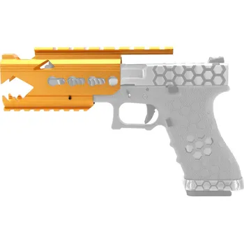 SLONG Airsoft Taktická CNC montáž KeyMod pro pistole WE G série - zlatá