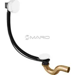 RAV Slezák Sifon vanový automat se zátkou 70 mm s přepadem 600 mm, odpad 40 mm, bílý, MD0588B