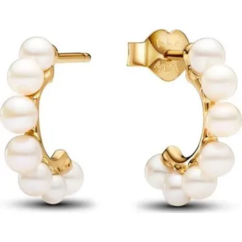 Náušnice Kruhové náušnice PANDORA Sladkovodní kultivované perly 263179C01