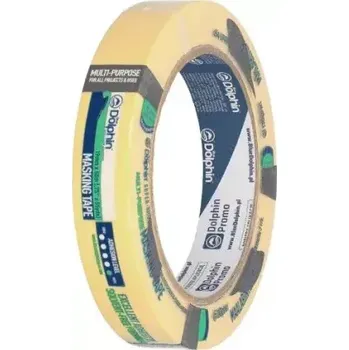 Lepicí páska Papírová maskovací páska 19mmx50m VYSOKÁ PŘILNAVOST 60°C MT-ST-6273