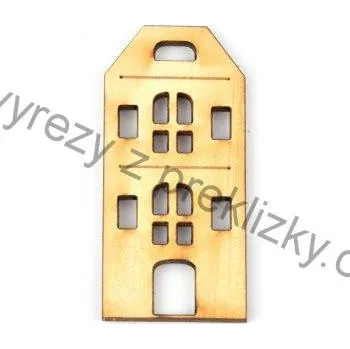 Stavební deska Výřez z překližky, G70/3/OP10816, DOMEČEK 10, 2,5x5cm, 1ks