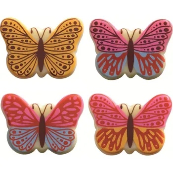 Jedlá dekorace na dort Pastry, s.r.o. PASTRY ČOKOLÁDOVÉ DEKORACE - MOTÝLCI 16ks