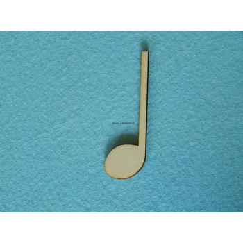 Stavební deska Výřez z překližky, H22/1, PŮLOVÁ NOTA-velká, 5,5x1,8cm, 1ks