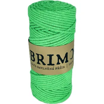 Příze Brimoon premium bavlněná šňůra 3mm - Světle zelená