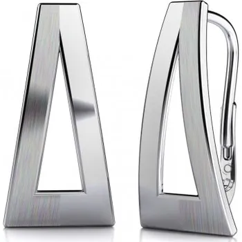 Šperk Couple, Netradiční náušnice Lira II z bílého zlata, 585-68-3-0054.1B00.1.00.000.08