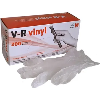 Vyšetřovací rukavice V-R Vinylové nepudrované pravolevé 200 ks