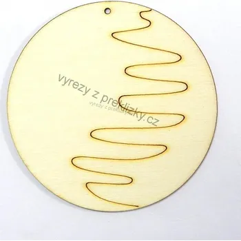 Překližka Dřevěný výřez, S55, MĚSÍC, 7,5cm, 1ks