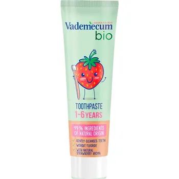 zubní pasta Vademecum BIO Kids 1-6 let jahoda 50 ml