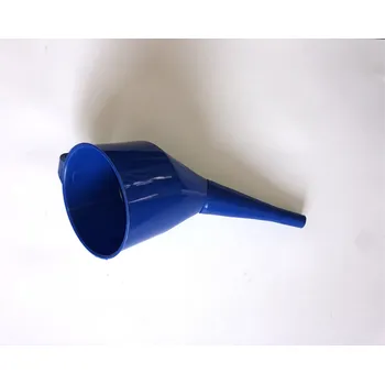 Kanystr Trychtýř plastový šikmý modrý - prů.13cm s držákem, 83097