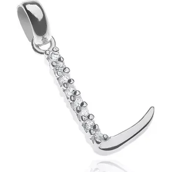 Přívěsek Přívěsek ze stříbra 925 - tvar písmene L, zirkonová řada