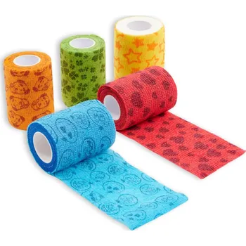 Kruuse Obinadlo elastické pro psy Fun-Flex Care 7,5cm x 4,5m Mix 10ks