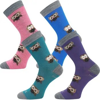 Dětské ponožky VoXX SOVIK modro zelená 35-38 (23-25)