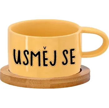 Stolování Hrnek makronka - Usměj se Barva hrnečku: Žlutá