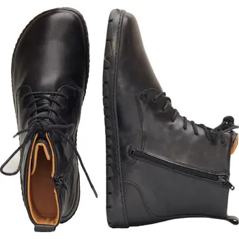 Dámská zdravotní obuv ZAQQ QUINTIC Black 37-48 (boční zip) NAPPA/NAPPA Dvouvrstvá hlazená kůže Černá 37