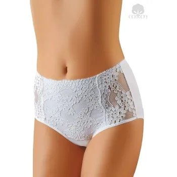 Kalhotky Dámské vyšší kalhotky Alita EMILI bílá XL