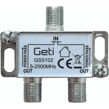 Anténní redukce Anténní rozbočovač GETI GSS102 2 výstupy