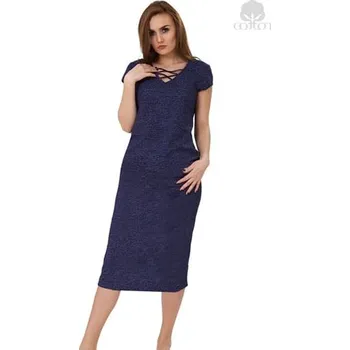 Dámská noční košile Dámská noční košile Oktawia 904 M-MAX turino (modrá) 2XL