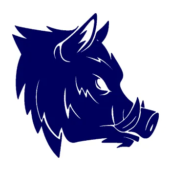 Samolepící dekorace SAMOLEPKA Divoké prase 007 pravá kanec (23 - tmavě modrá) NA AUTO, NÁLEPKA, FÓLIE, POLEP, TUNING, VLASTNÍ TEXT, TISK, AUTOSAMOLEPKY.cz, POLEPY, OBRÁZEK, LOGO, SAMOLEPKY