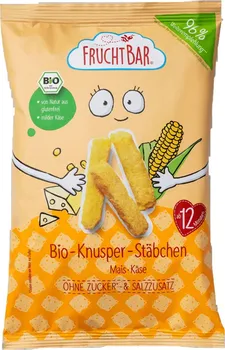 FruchtBar BIO kukuřičné křupky se sýrem nesolené 30 g