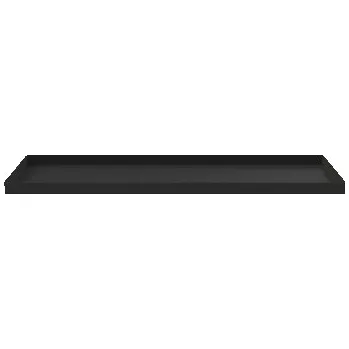 Tác Rectangular Black 50x18 cm