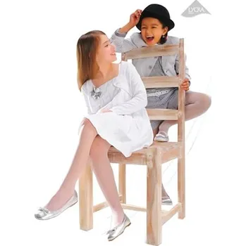 Dětská móda Dívčí hladké punčocháče Ala šampaň 152