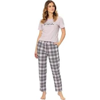 Dámské pyžamo Dámské pyžamo Brid 1303 LEVEZA fialová světlá XL