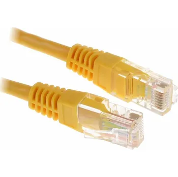 Síťový kabel LANBERG PATCHCORD CAT5E UTP 0,5M ŽLUTÝ