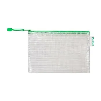 Archivační box tarifold obálka se zipem, A6, PVC síťovina, zelená, 8 ks