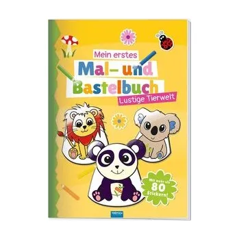 První čtění Trötsch Malbuch Bastelbuch Mein erstes Mal- und Bastelbuch Lustige Tierwelt - Trötsch Verlag