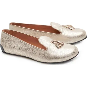 Dámská obuv ZAQQ QOSMO 37-43 (reálně větší) NAPPA/NAPPA Dvouvrstvá hlazená kůže Zlatá 37