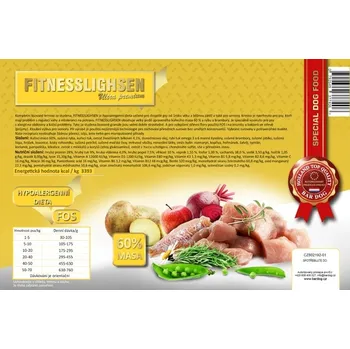 Krmivo pro psa BARDOG Lisované krmivo FITNESSLIGHSEN 4kg