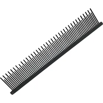 Péče o srst a drápky Hřeben HPP střídavé zuby 19 cm zuby 29 mm černý (2. jakost)