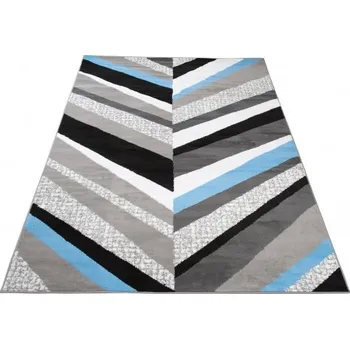 Koberec Makro Abra Kusový koberec moderní MAYA Z899C šedý modrý Rozměr: 200x300 cm