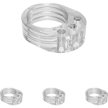 Interiérové dveře Walteco Dveřní zarážka na kliku, jednoduchá, plast, transparentní Množství: 4 ks